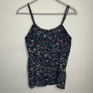 Floral Print Women's Size L Top